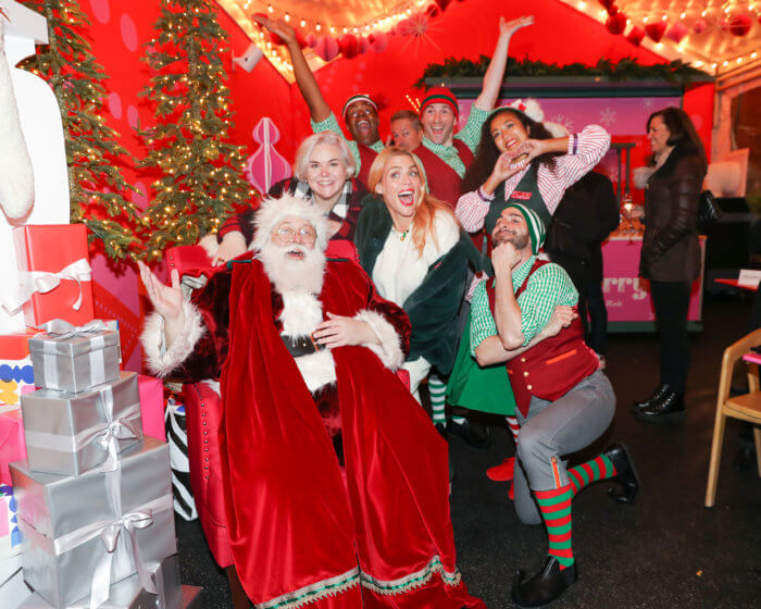 Busy Philipps celebrates as Nordstrom Celebrates the Holiday Season at Wollman Rink