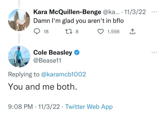 Cole Beasley tweets about not wanting to be in Buffalo
