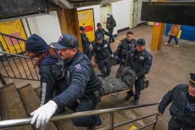 L train struck