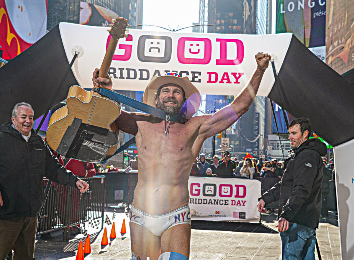New Yorkers ran from 2022 on Dec. 28. in A Times Square tradition