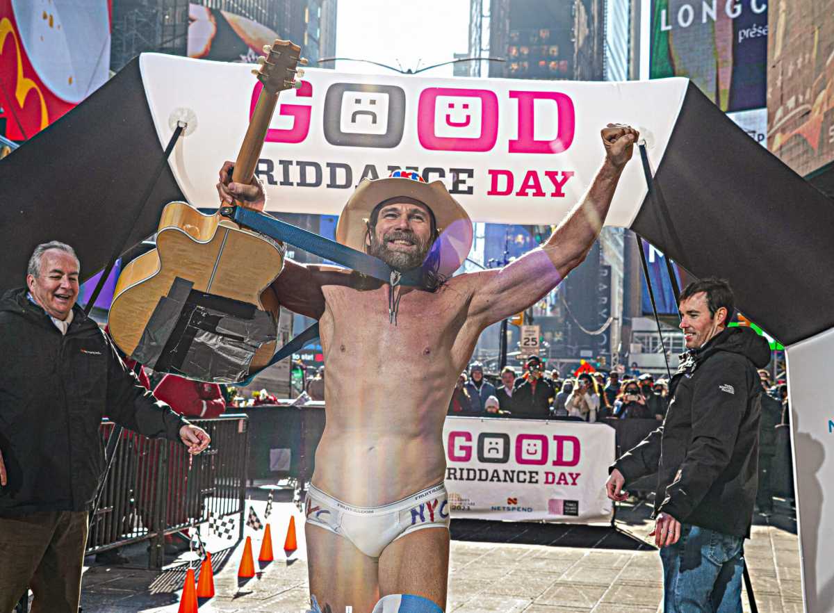 New Yorkers ran from 2022 on Dec. 28. in A Times Square tradition