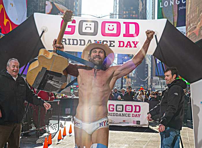 New Yorkers ran from 2022 on Dec. 28. in A Times Square tradition