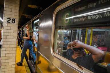 MTA subway rider