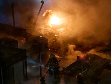 Hamilton Heights five-alarm fire