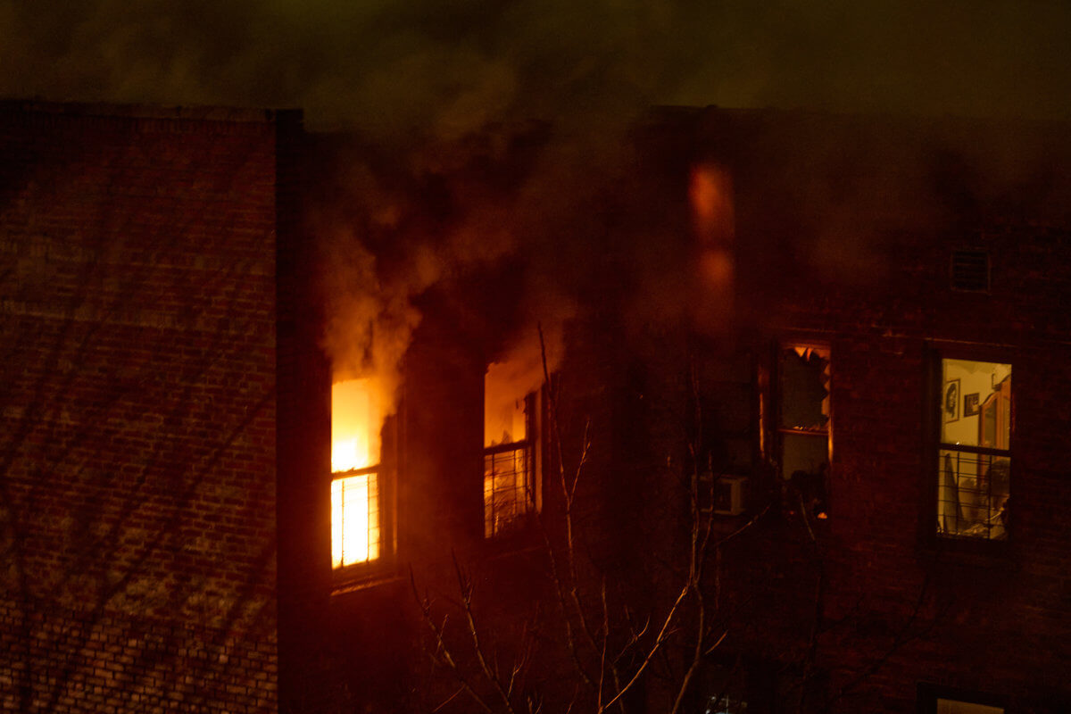 Brooklyn four-alarm blaze
