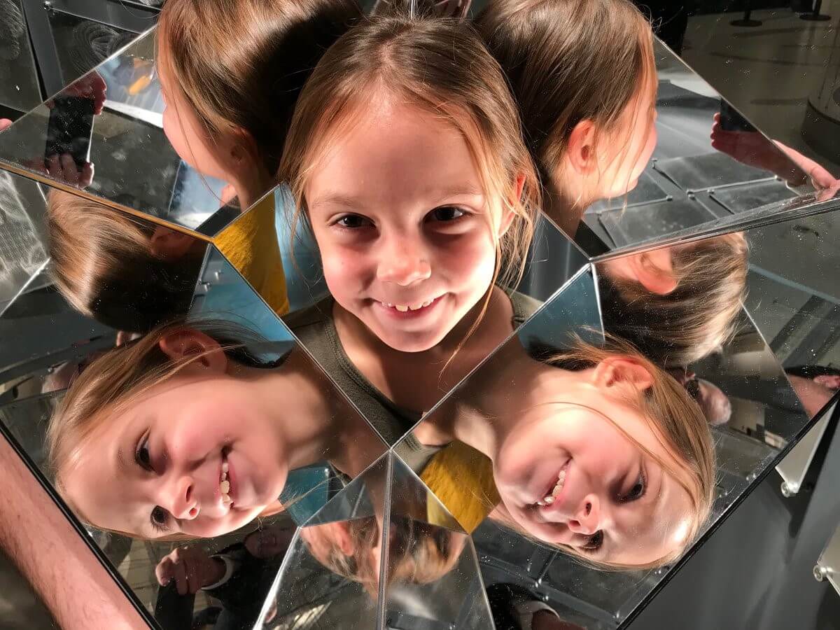 MoMath Kaleidoscope Selfies