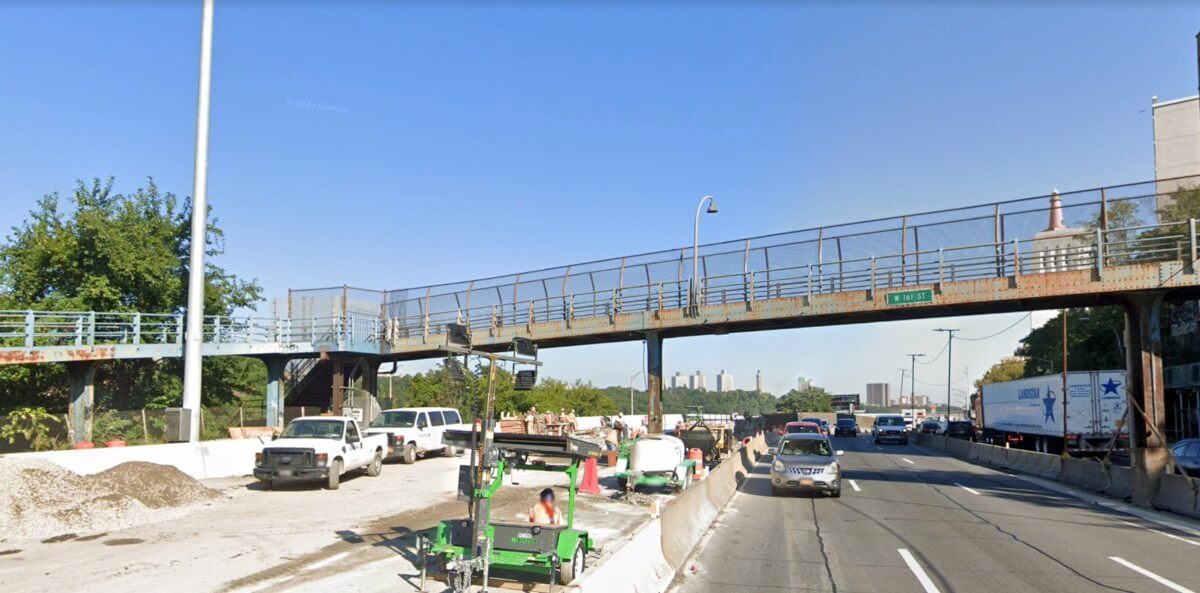 Stolen car pursuit ends with Bronx police shooting that critically injured gunman 2 161st Street footbridge