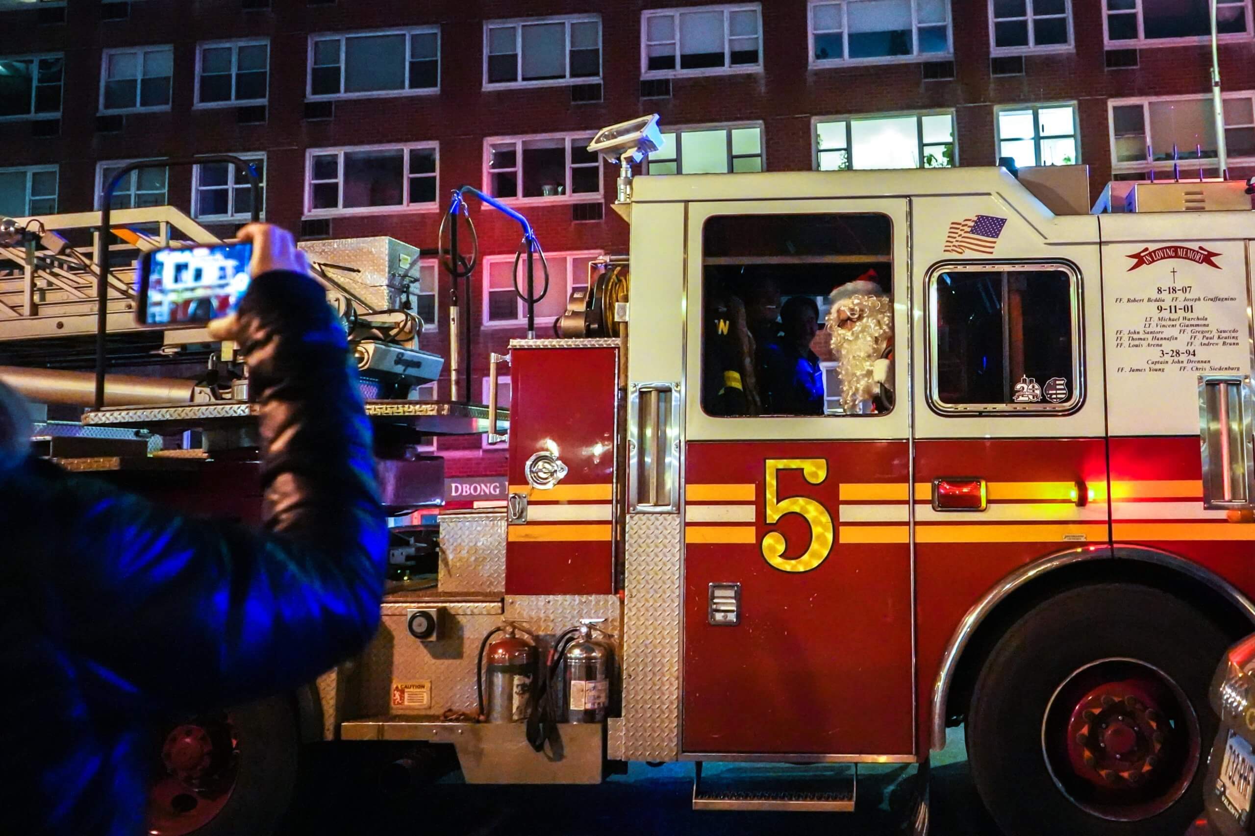 Santa lights the tree at Father Fagan Park in Soho 9