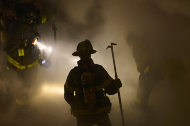 Harlem fire scene