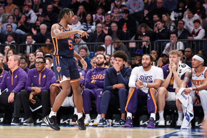 Knicks' Immanuel Quickley makes 6th man of the year case against Celtics 3 New York Knicks Immanuel Quickley has been playing late minutes over RJ Barrett