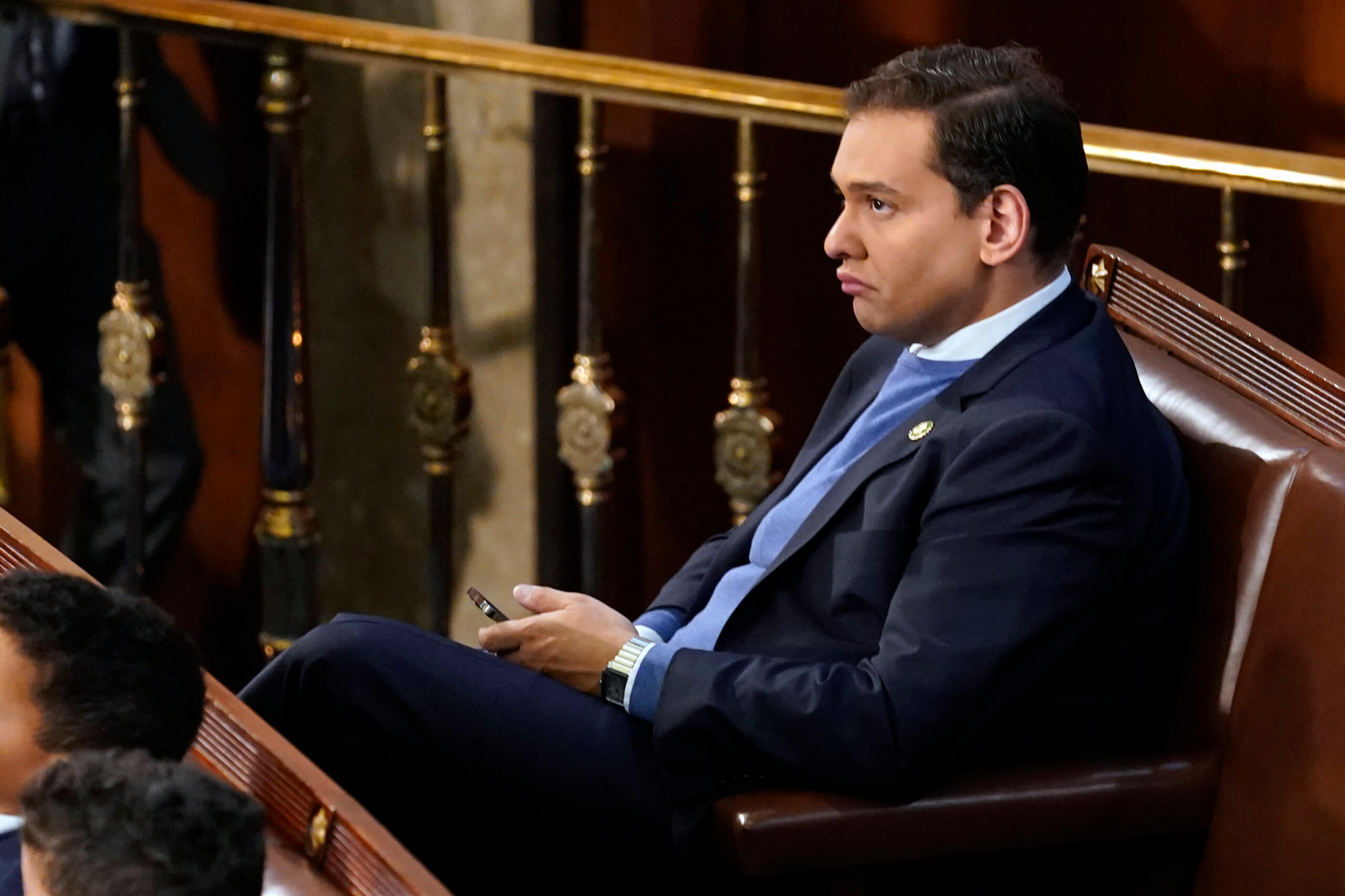 Lying low: George Santos dodges reporters, sits alone on first day in Congress 2
