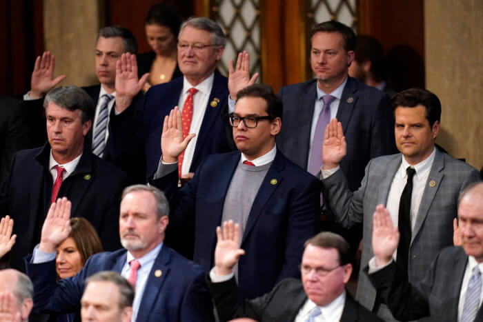 George Santos sworn in to Congress