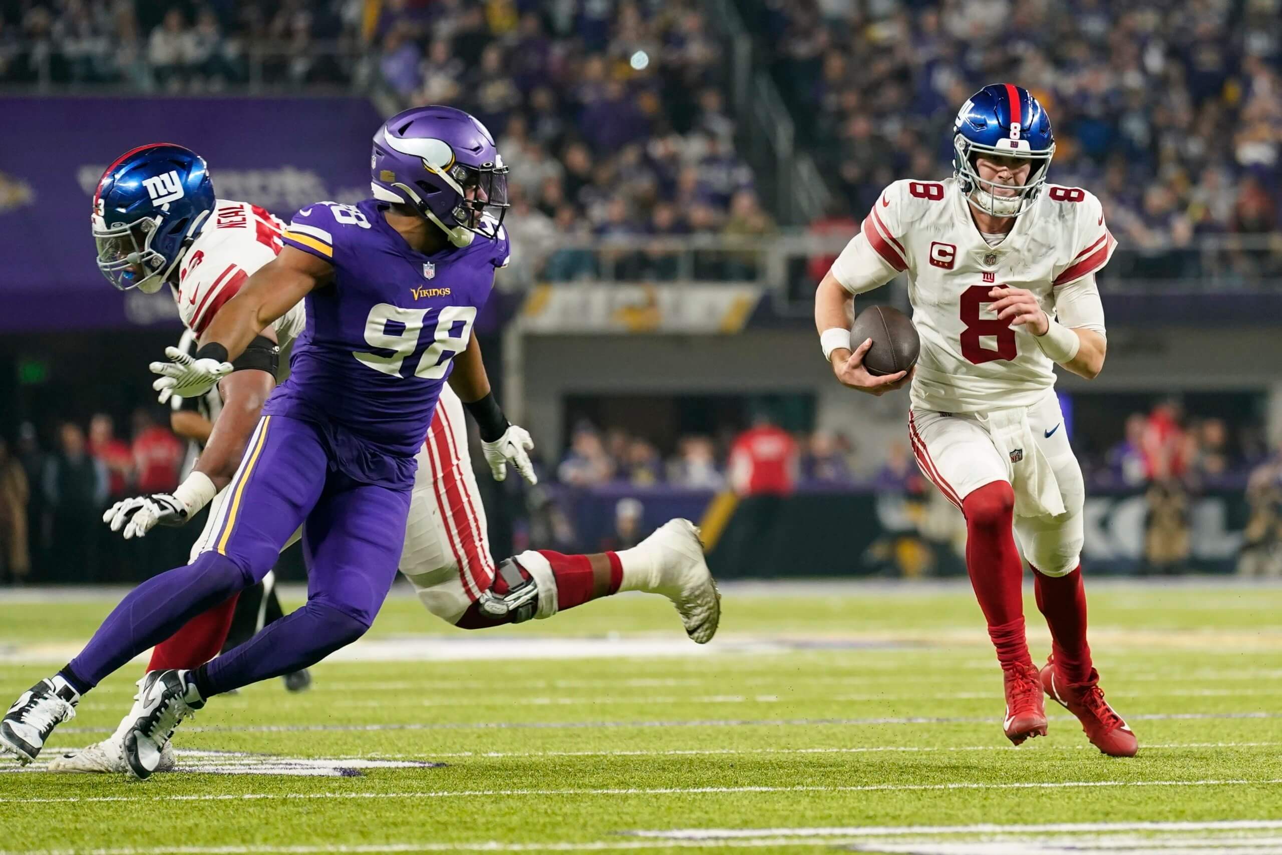 Giants' Cinderella season continues with wild card round win over Vikings 3 Giants