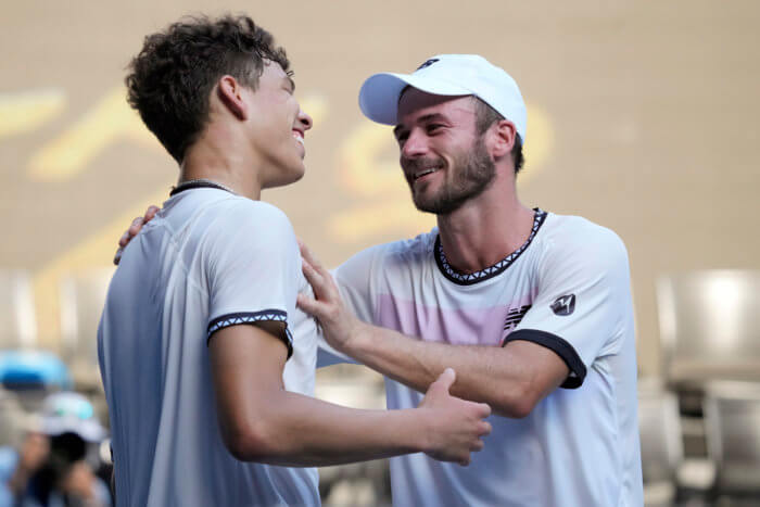 Surge in Tennis participation in the U.S. led by growth in diversity 2 Tommy Paul and Ben Shelton talk after their tennis match