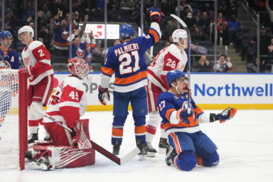 Islanders Red Wings Anders Lee