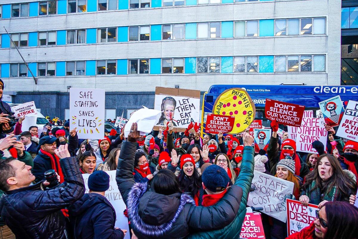 NURSES STRIKE NYSNA, Mount Sinai contract agreements break down as