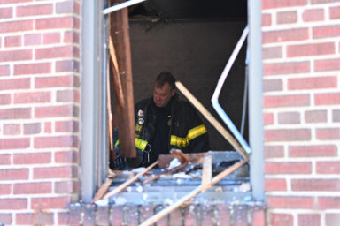 A FDNY Fire Marshal investigates a fire that left a man in critical condition at 1256 East 13 Street in Midwood, Brooklyn