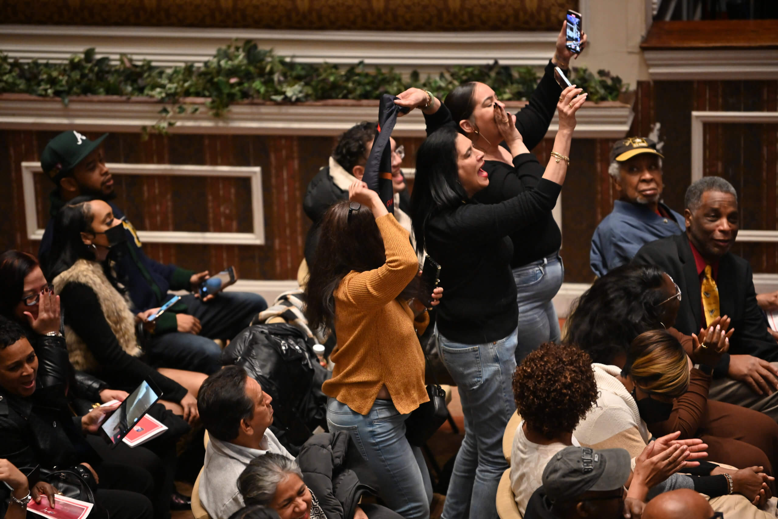 Families and friends celebrate the graduation of 288 rookie firefighters