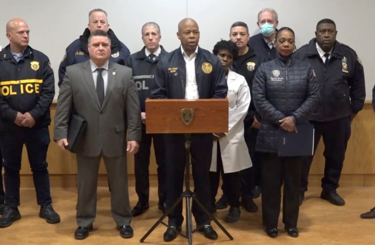 Press conference after Bronx police officer shot