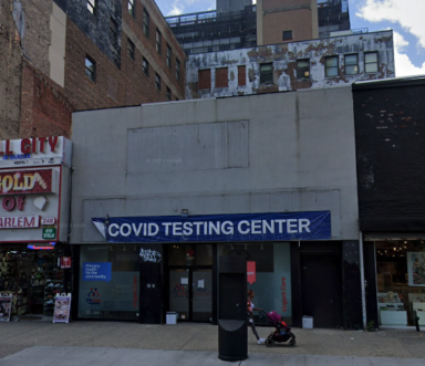 The exterior of the proposed 125th Street dispensary in Harlem.