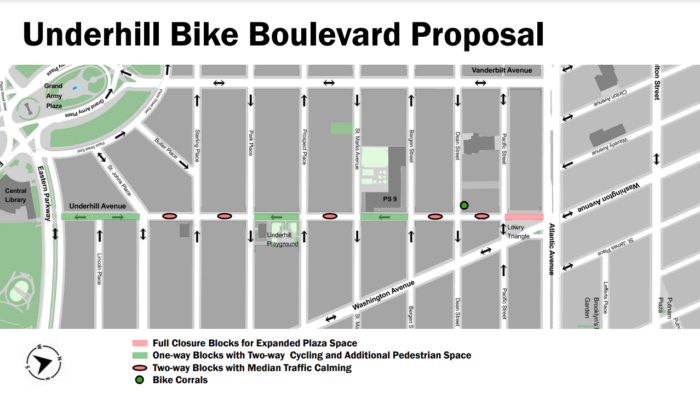 New pedestrian plaza opens on Brooklyn's Underhill Ave Open Street 3