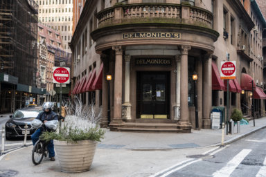 Delmonico's restaurant in the Financial District