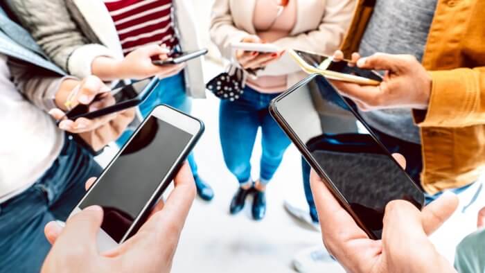 Technology concept and cellphone culture
