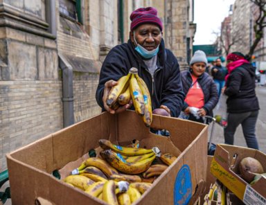 Those facing food insecurity received groceries from the West Side Campaign Against Hunger on Feb. 23 as COVID-era benefits hang in the balance.