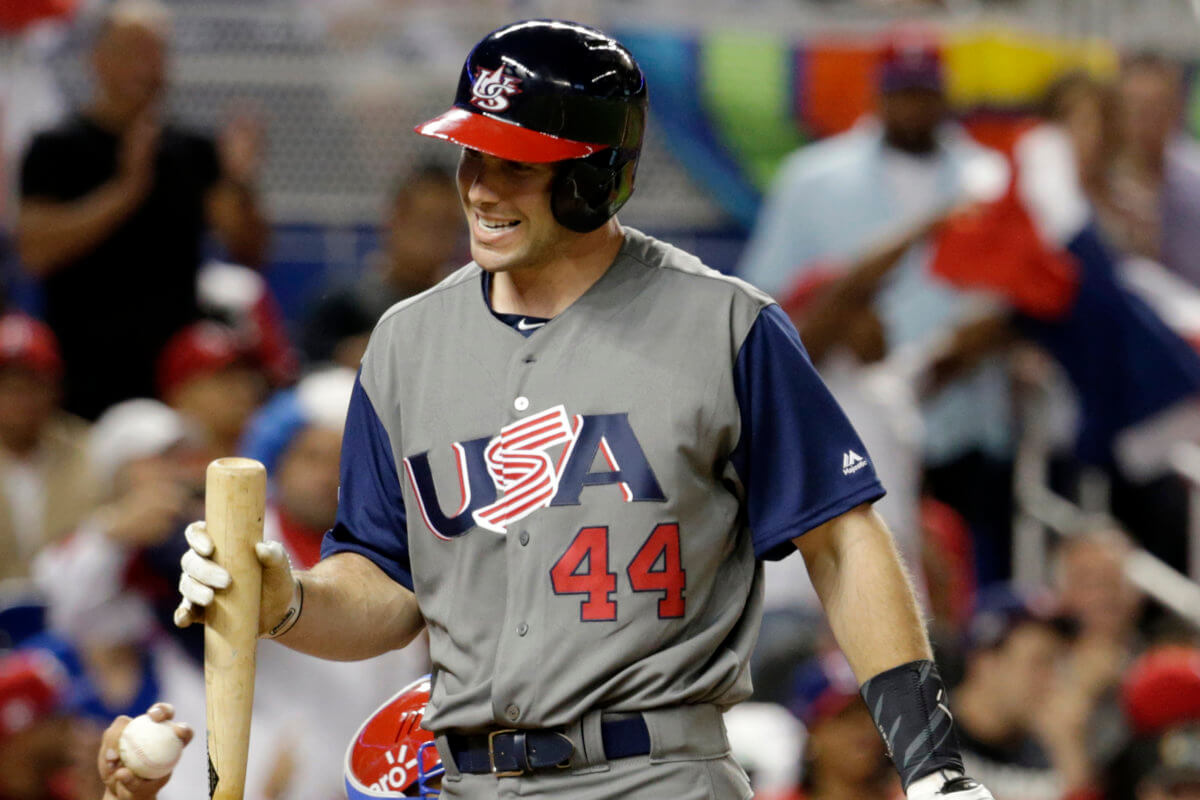 Paul Goldschmidt plays for the USA in the World Baseball Classic