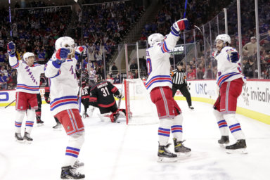 Rangers beat Hurricanes 6-2