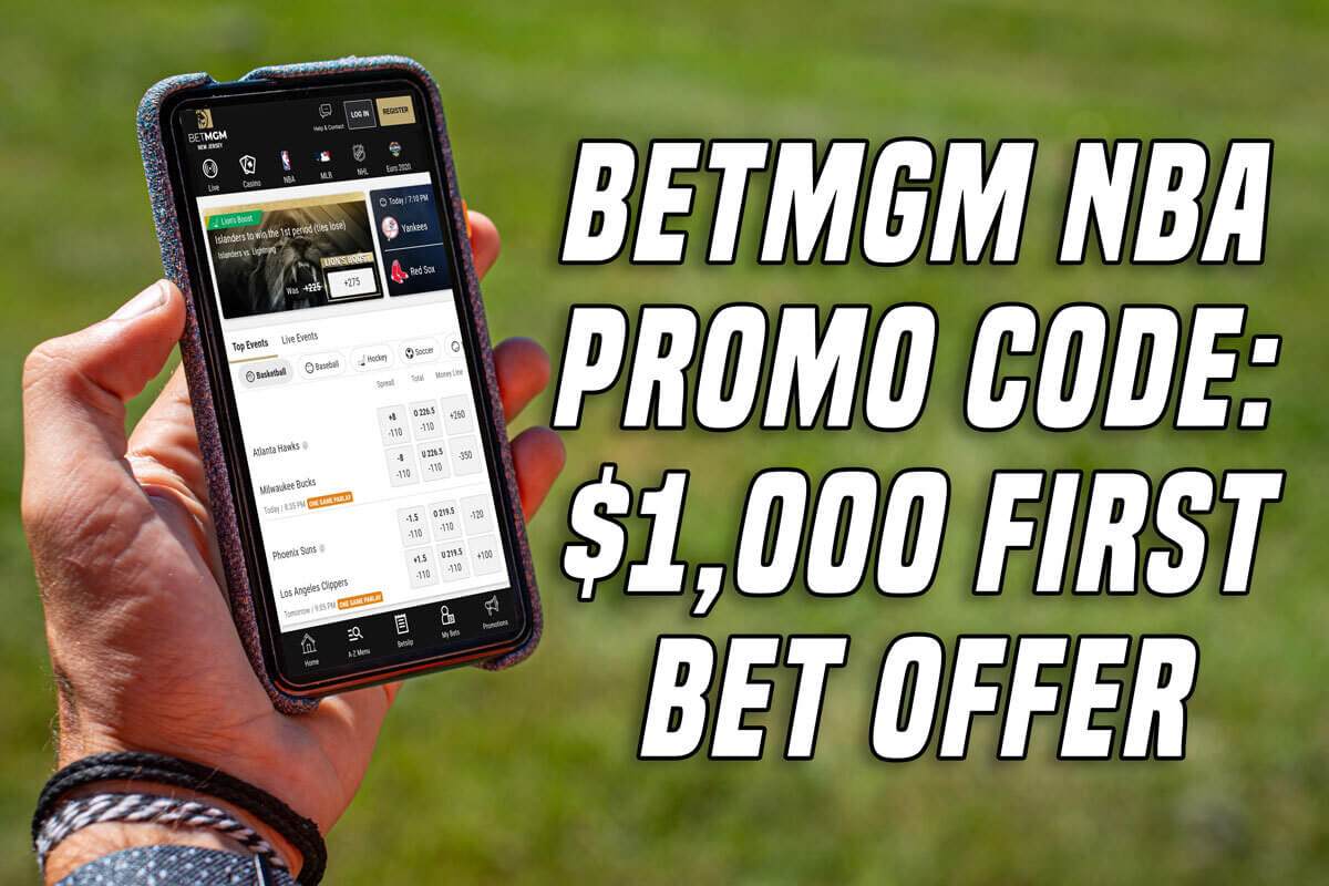 BetMGM NBA Promo Code 1,000 first bet offer for NBA on TNT doubleheader amNewYork