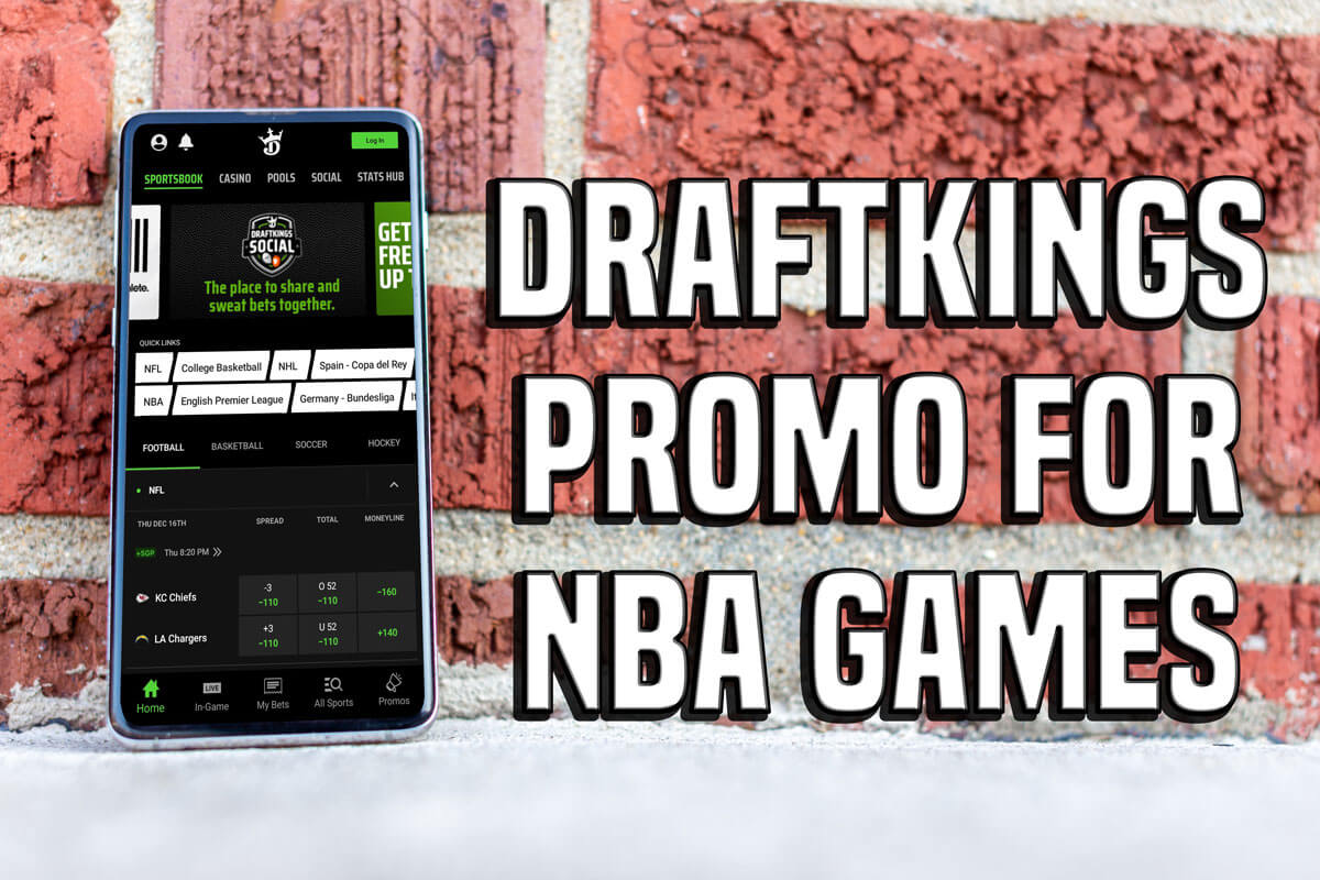 DraftKings promo for NBA Thursday scores bet 5, win 150 bonus bets