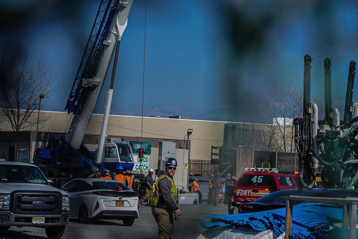 A construction site in Queens.
