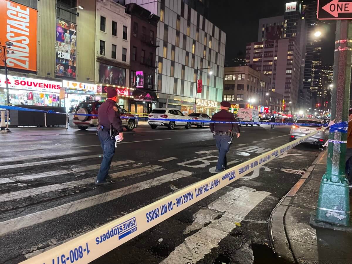 A 22-year-old guy was killed in a shooting on Thursday in the vicinity of Times Square