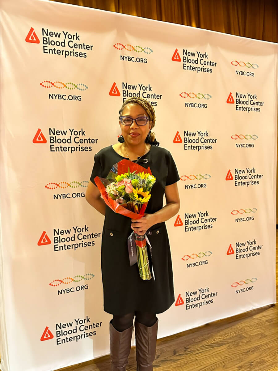 Sickle cell patient meets blood donors who saved her life 3