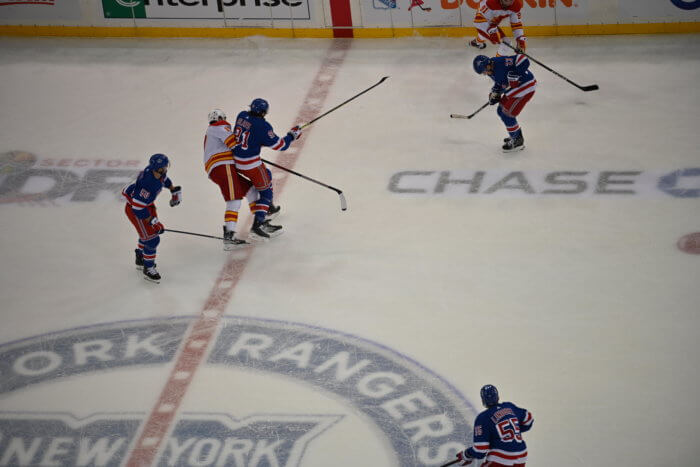 Lafreniere's OT goal propels Rangers to 5-4 win over Flames in physical battle 2 Blais hit on Lucic