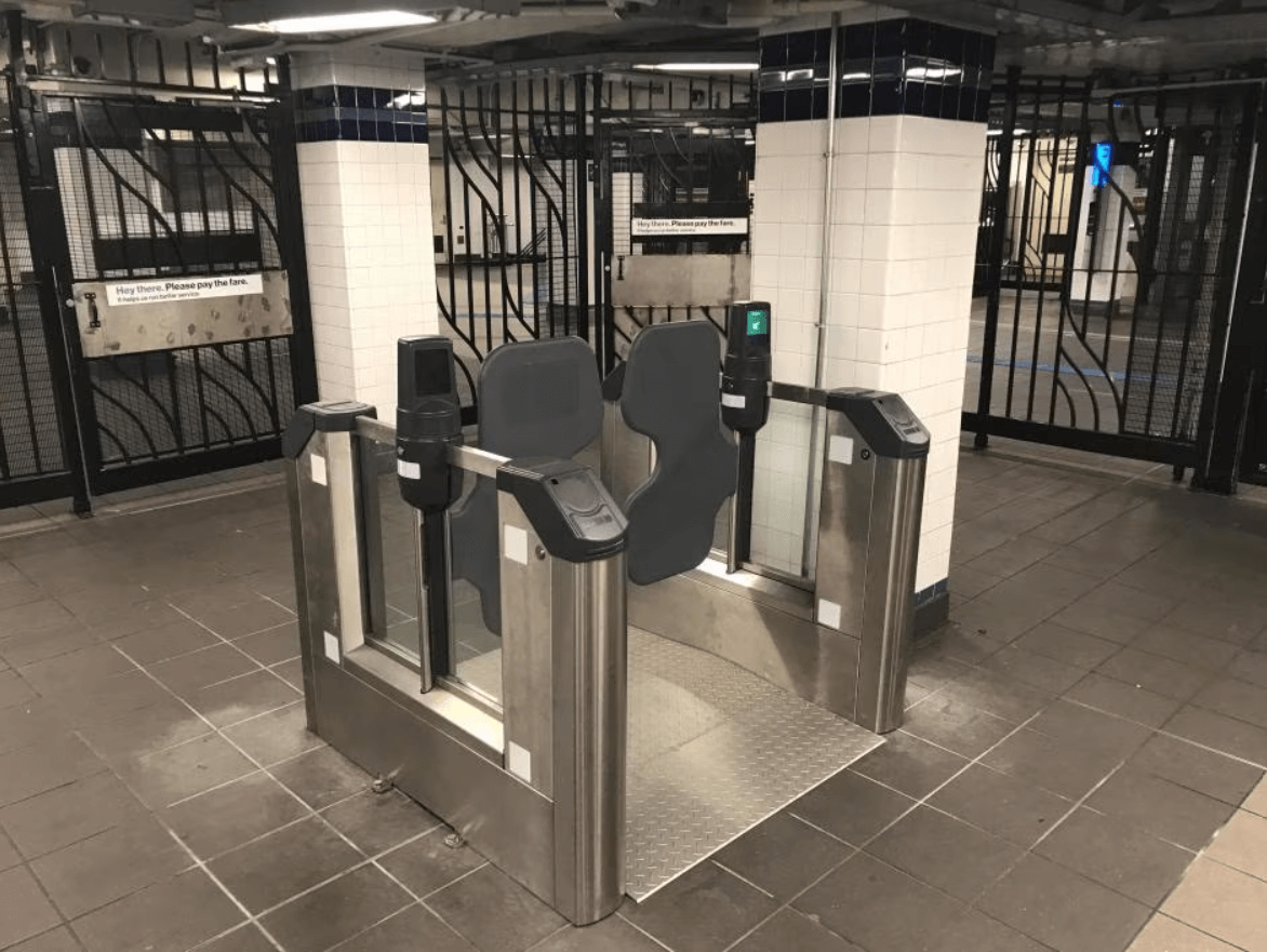 wide fare gates in the subway system