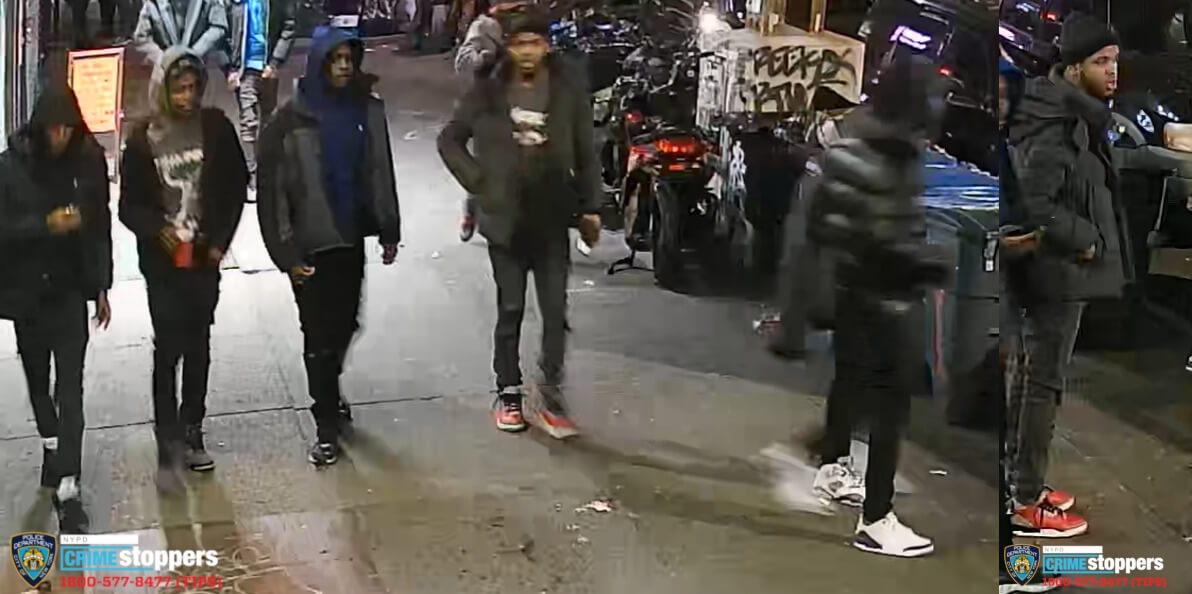 Brooklyn shooting suspects on Myrtle Avenue