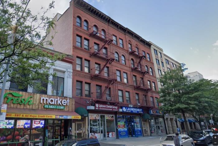 Harlem building whose landlords have been sued over illegal alterations