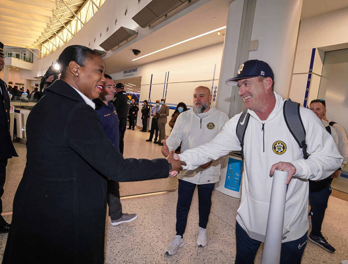 NYPD baseball team travels to Colombia to play ball and donate sports equipment amNewYork