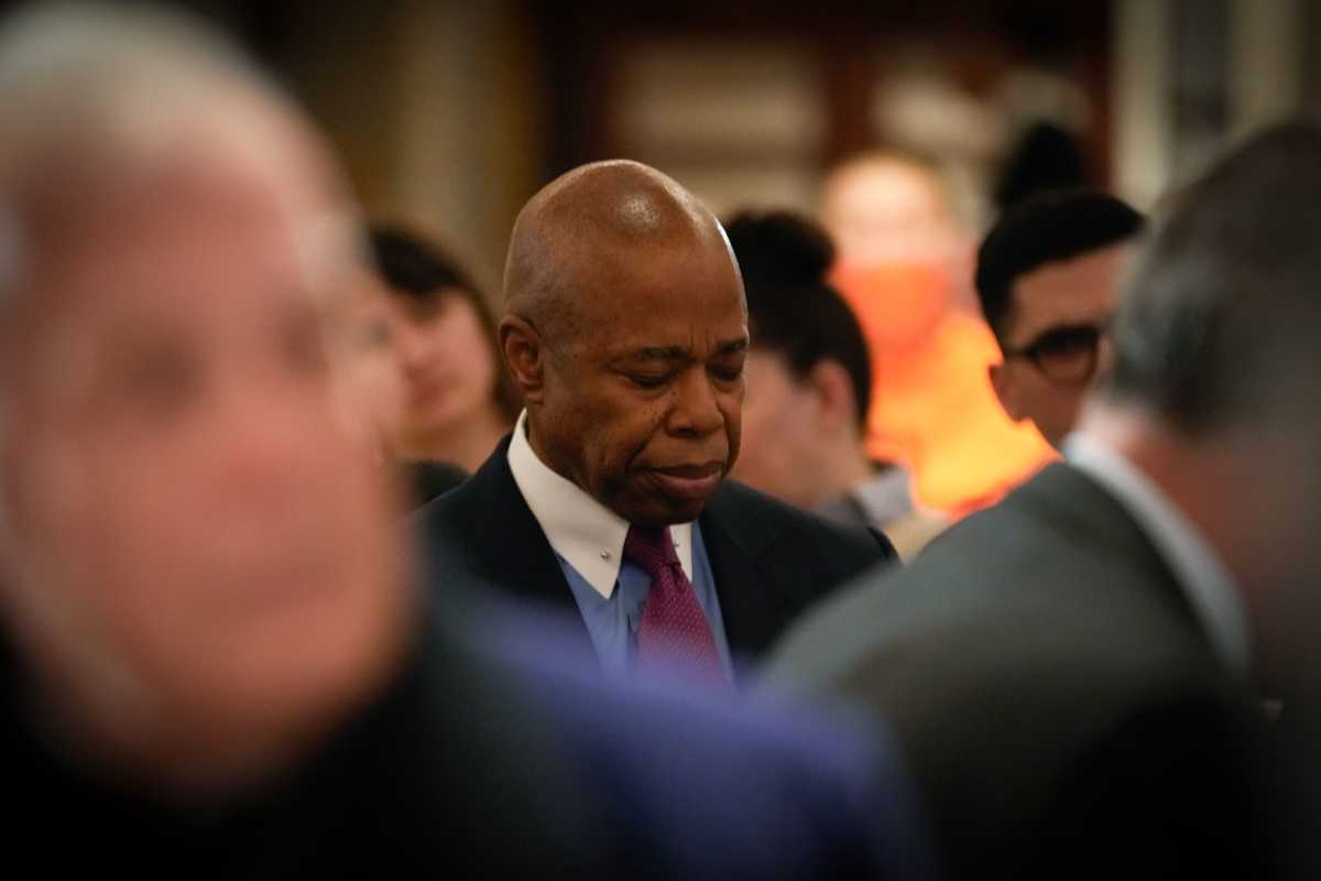 Mayor Eric Adams at the interfaith breakfast