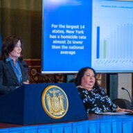 Governor Kathy Hochul speaks about bail reform