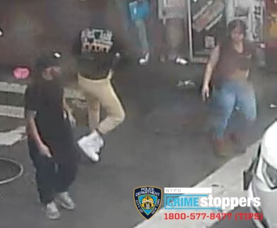 The three suspects attacked a man and woman in Jackson Heights