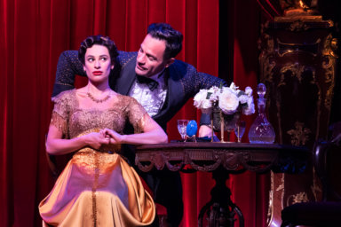 Lea Michele (Fanny Brice) and Ramin Kari mloo (Nick Arnstein) in "Funny Girl."