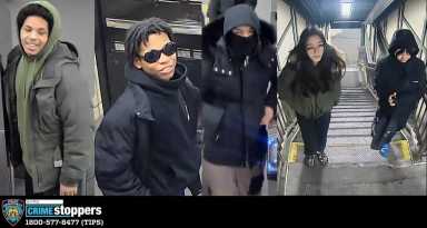 Five suspects are being sought in connection to a brutal robbery in Brooklyn