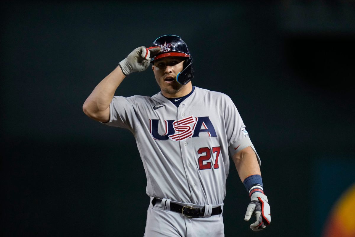 Mike Trout is representing Team USA in the World Baseball Classic