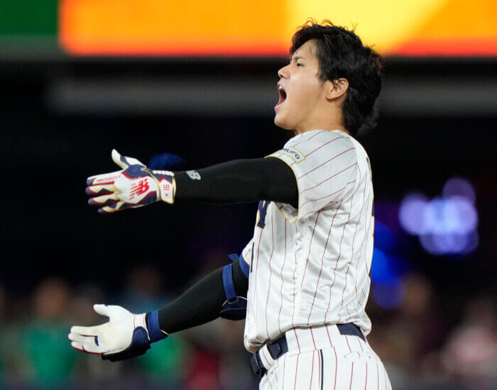 Shohei Ohtani competes for Japan in the World Baseball Classic