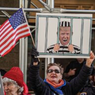 Trump indictment watch protesters