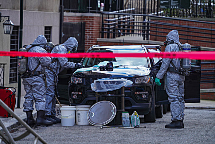 Massive emergency response in Midtown after woman found dead in car from exposure to 'hazardous materials' 1