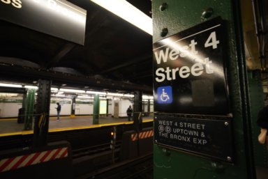 The West 4th Street subway station in Greenwich Village